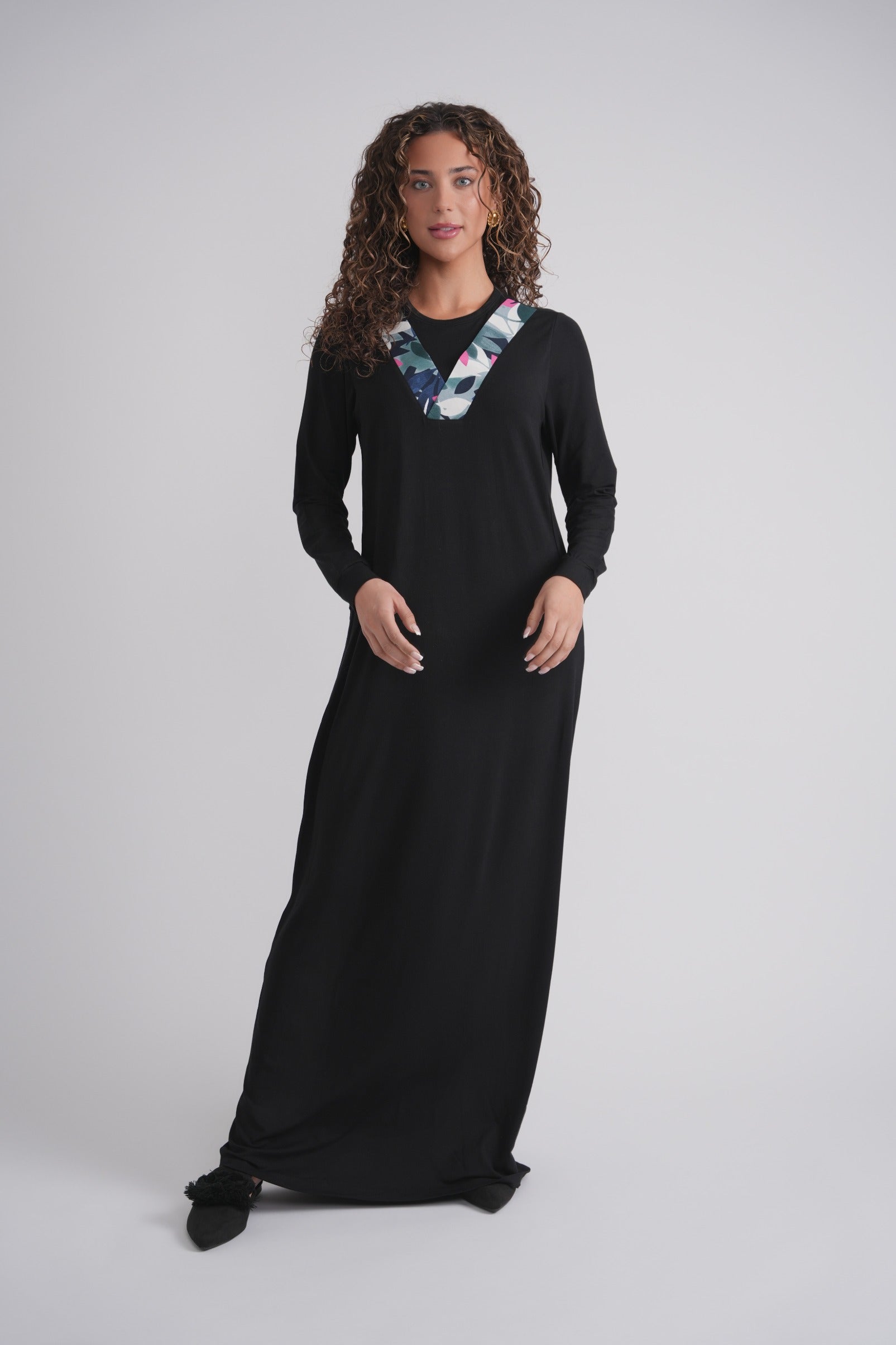 Printed V Nursing Nightgown MOOD + ELLWI