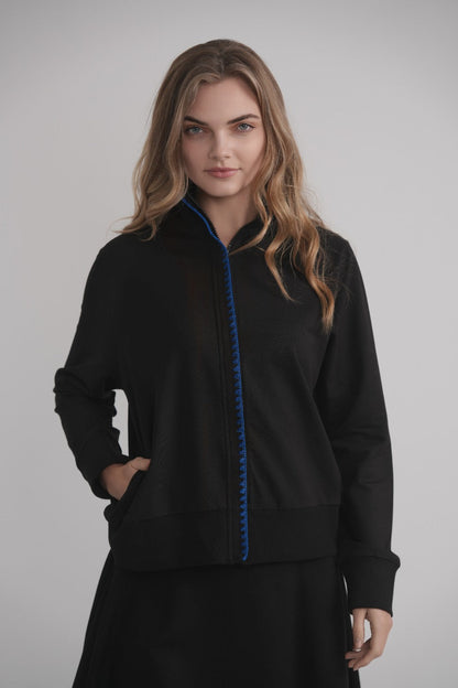 High Neck With Cobalt Stitching MOOD + ELLWI