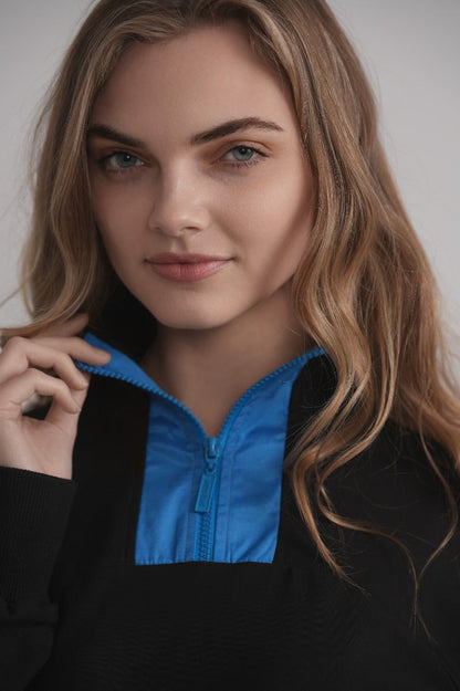 Matte Satin Top - Blue MOOD + ELLWI