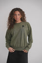 Acid Wash Sweatshirt - Khaki MOOD + ELLWI