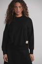 French Terry Sweatshirt with Logo - Black MOOD + ELLWI