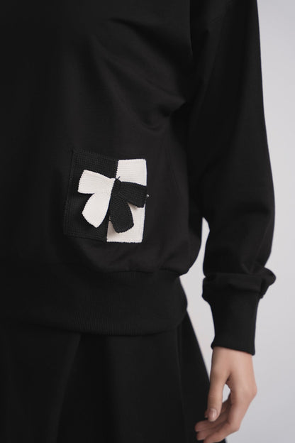 Knitted Pocket Sweatshirt MOOD + ELLWI