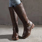 Women's Retro Knee-high Boots with Thick Heels