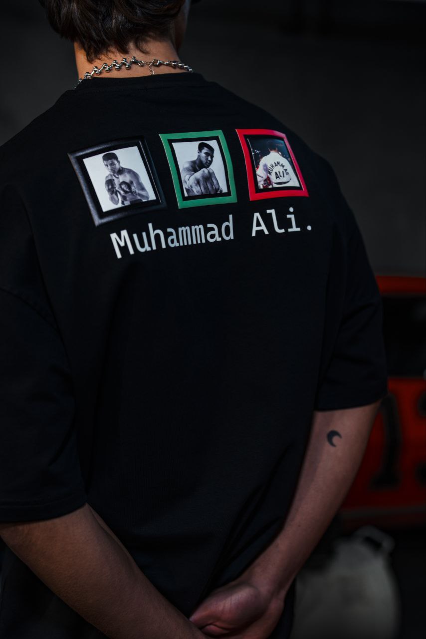 Muhammad Ali Oversized T-Shirt | Vintage Boxing Legend Graphic Tee Withinblack