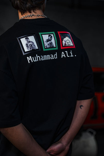 Muhammad Ali Oversized T-Shirt | Vintage Boxing Legend Graphic Tee Withinblack