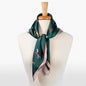 Hunt Club - Stylized Equestrian Scarf in Deep Teal Urban-Equestrian