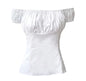 New Women's Short Fitted Off-Shoulder Top