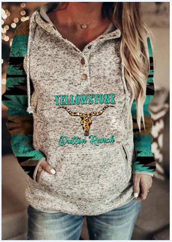 Hooded Long Sleeve Sweater for Women