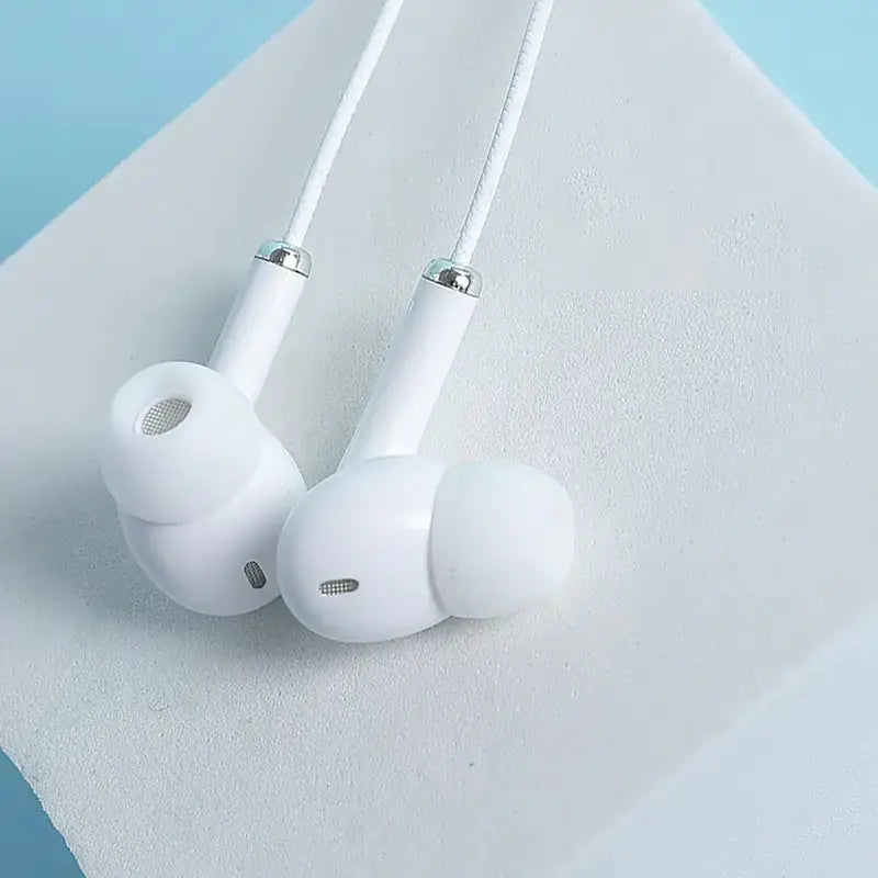 Macaron Color Wired Noise Reduction Earbuds with Mic