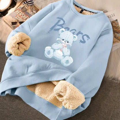 Thickened Printed Sweater for Women