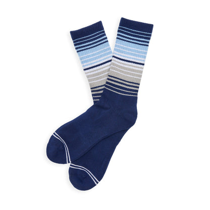 Navy Ombre Stripe Casual Crew DeadSoxy