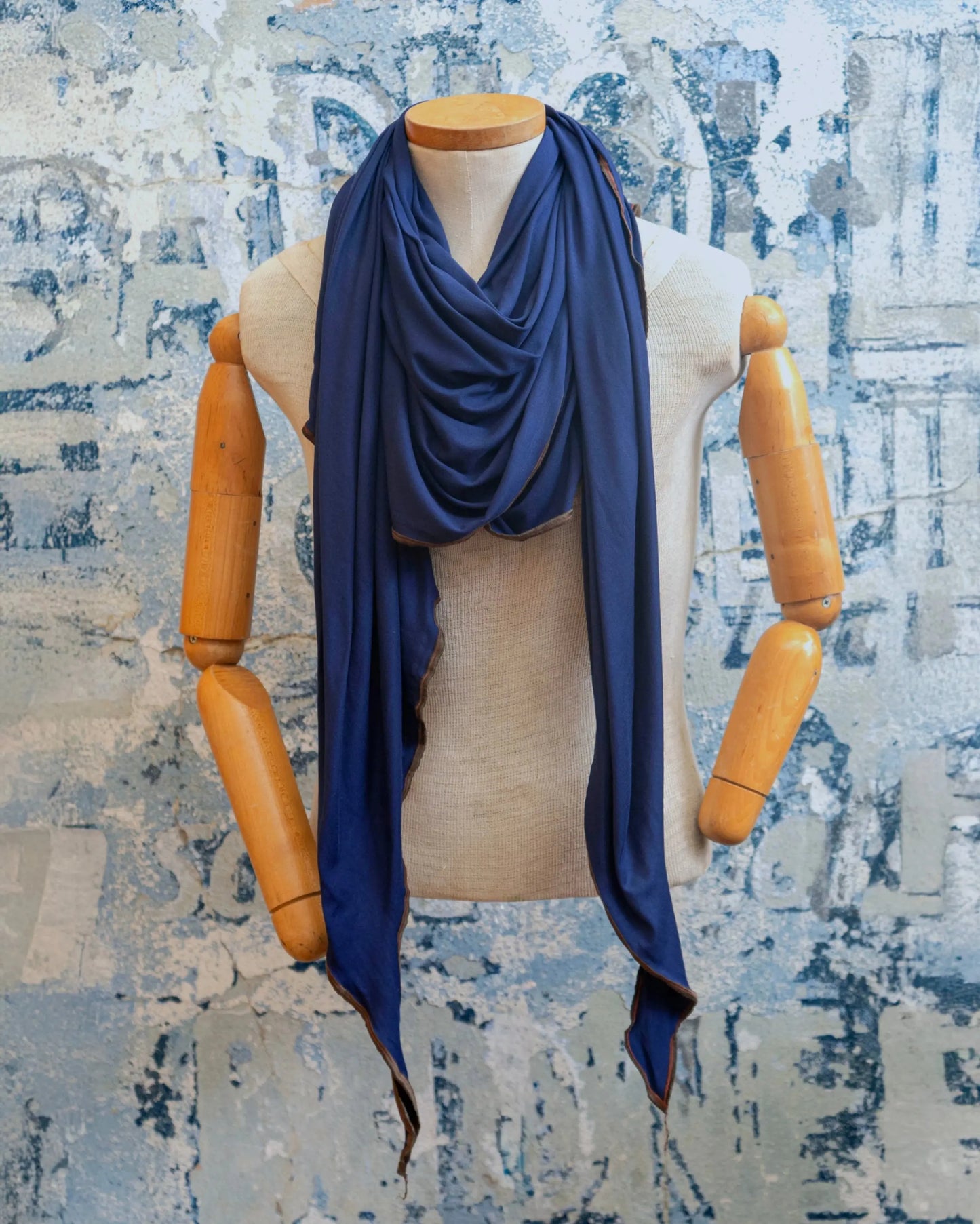Navy Snuggles Scarf Late Sunday Afternoon