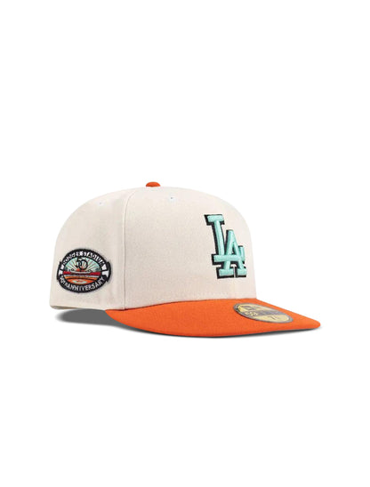 New Era 5950 Dodgers "50Th Anniversary" Patch Hat Denim Exchange