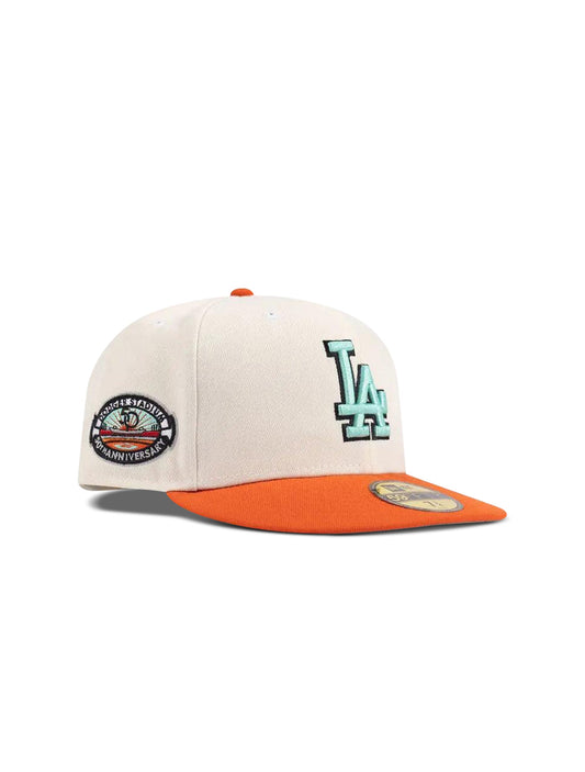 New Era 5950 Dodgers "50Th Anniversary" Patch Hat Denim Exchange