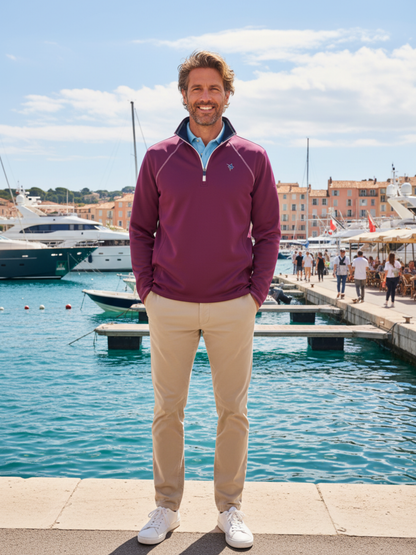 New Harbor Quarter Zip Effortless Comfort White Water Life