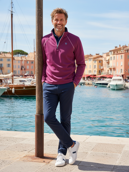 New Harbor Quarter Zip Effortless Comfort White Water Life