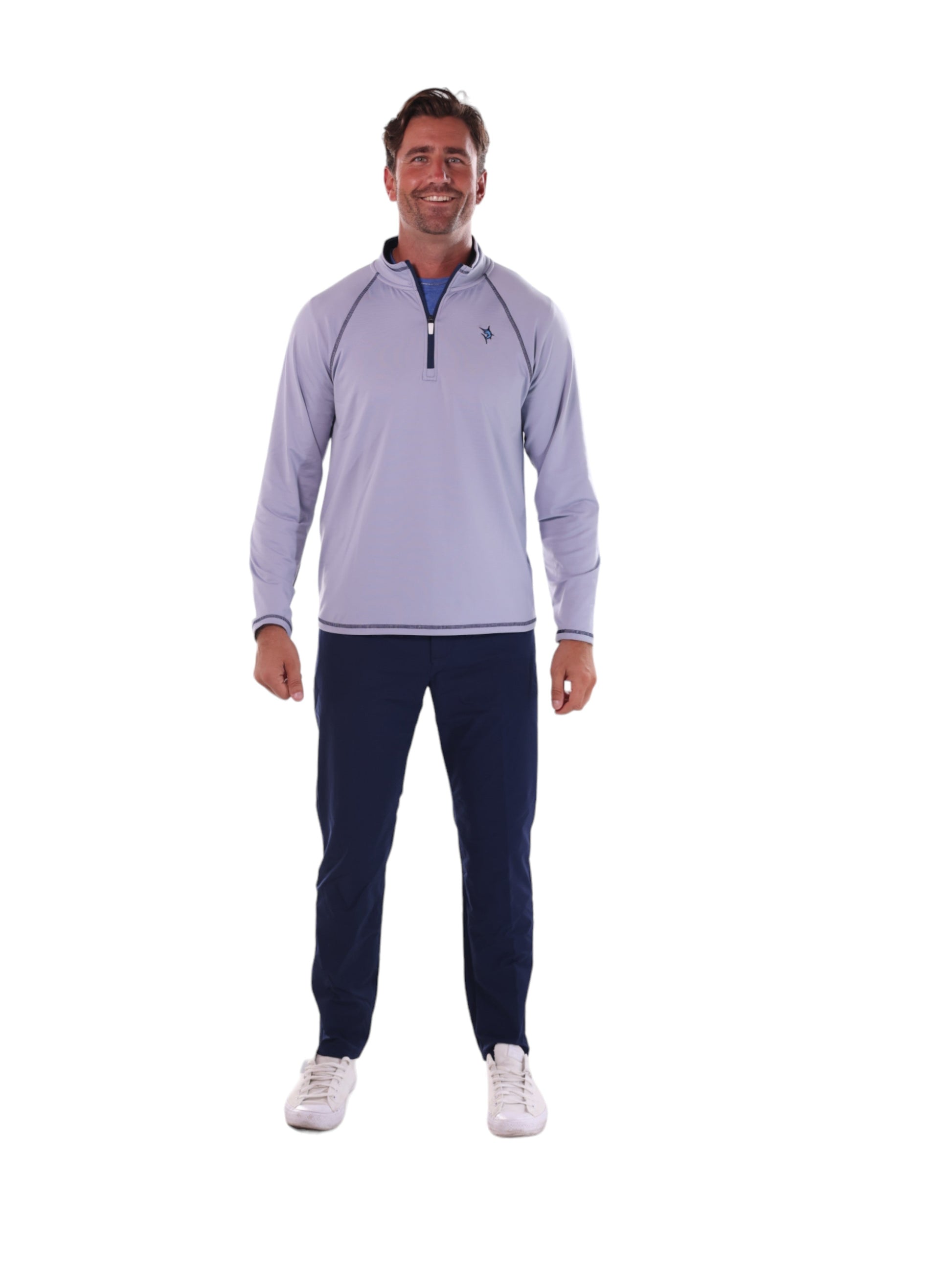 New Harbor Quarter Zip Effortless Comfort White Water Life
