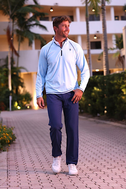 New Harbor Quarter Zip Effortless Comfort White Water Life