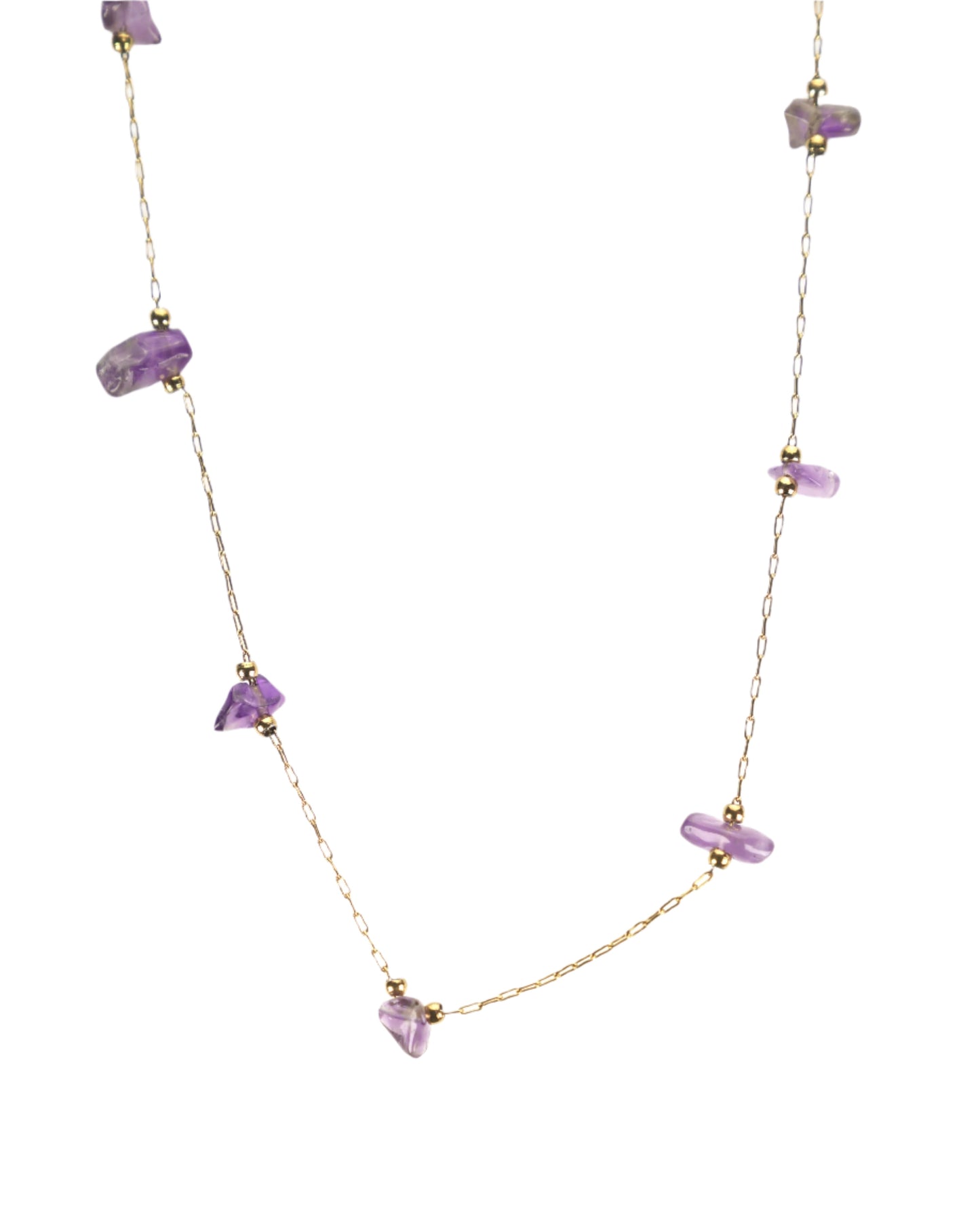 Purple Gemstone Pendant Necklace LUNAR VINES
