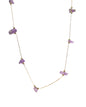 Purple Gemstone Pendant Necklace LUNAR VINES