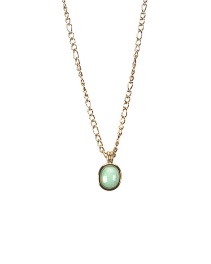 Dainty Amazonite Pendant Necklace LUNAR VINES