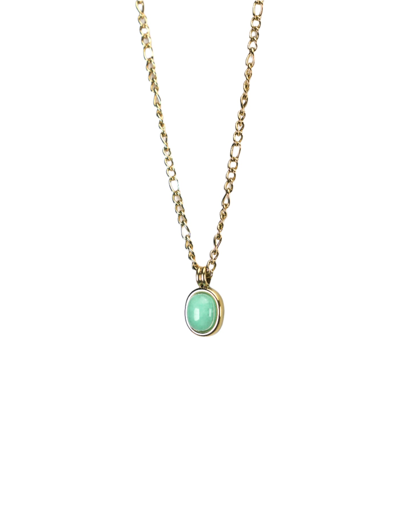 Dainty Amazonite Pendant Necklace LUNAR VINES