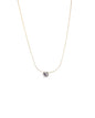 Single Zircon Diamond Pendant Necklace LUNAR VINES