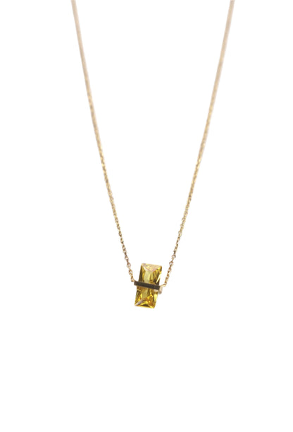 Birth Stone Pendant Necklace LUNAR VINES