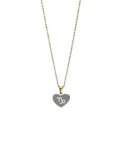 Zodiac Heart Pendant Necklace LUNAR VINES