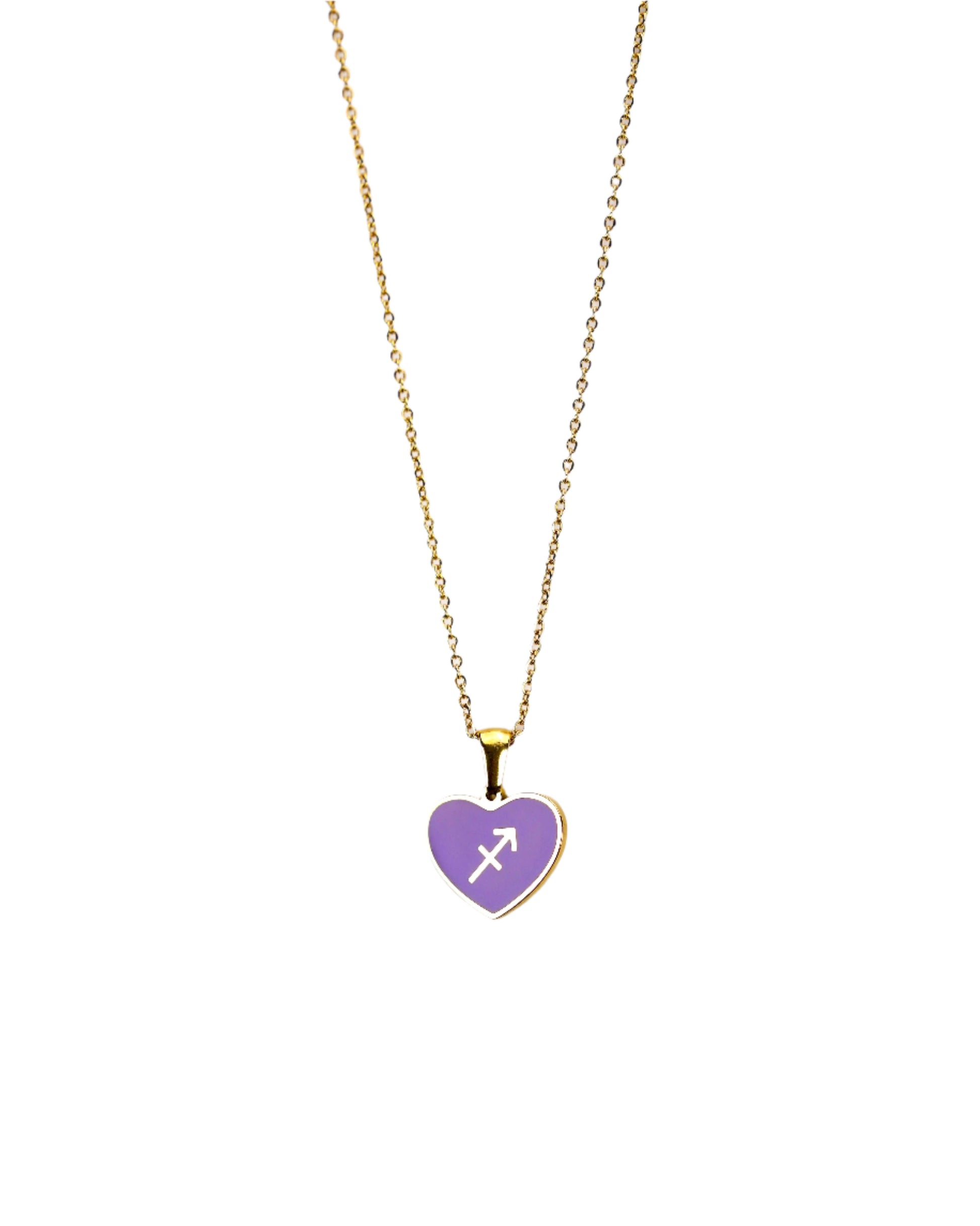 Zodiac Heart Pendant Necklace LUNAR VINES