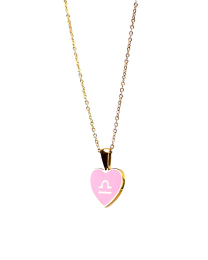 Zodiac Heart Pendant Necklace LUNAR VINES