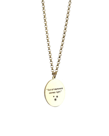 Vintage Zodiac Pendant Necklace LUNAR VINES