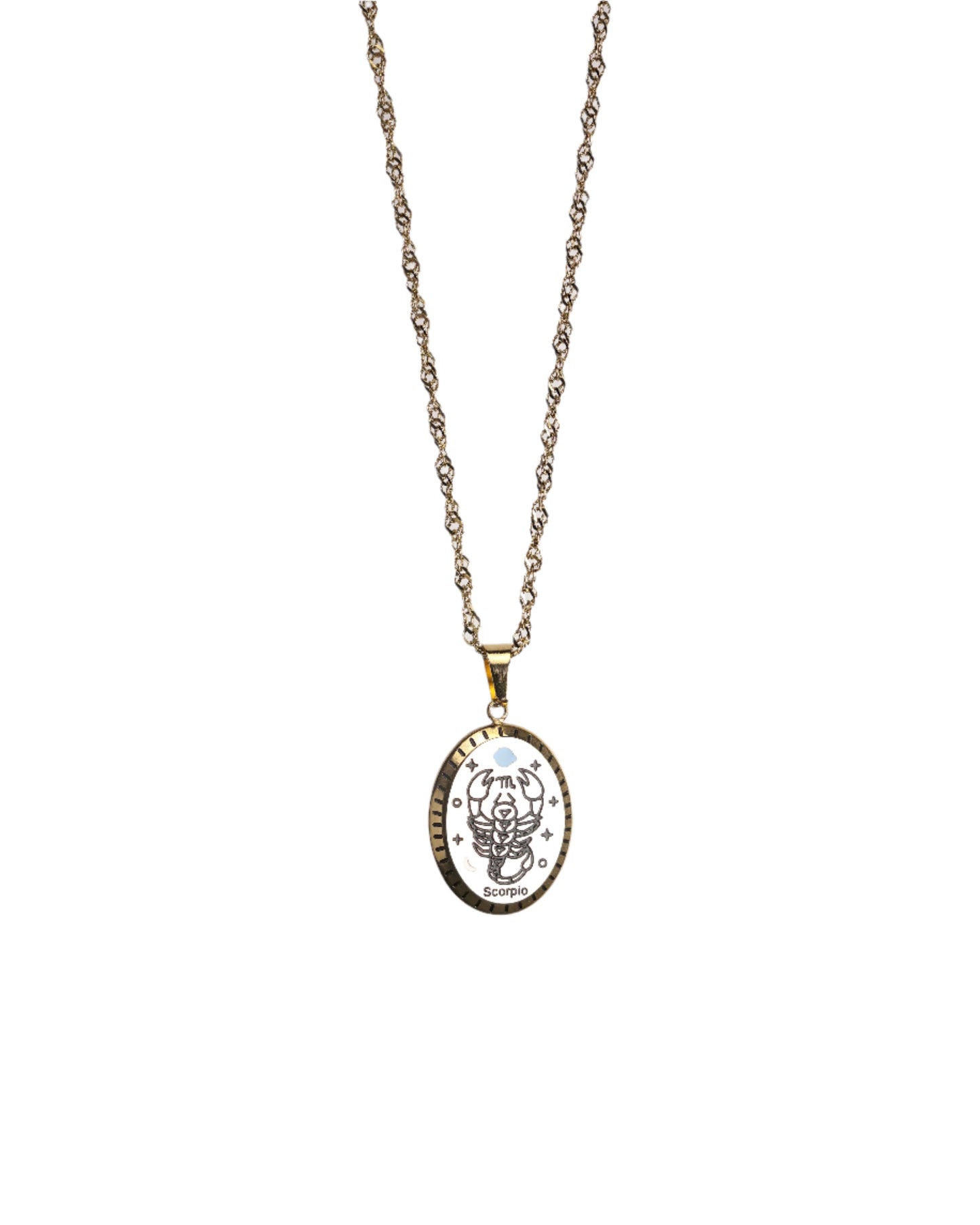 Vintage Zodiac Pendant Necklace LUNAR VINES
