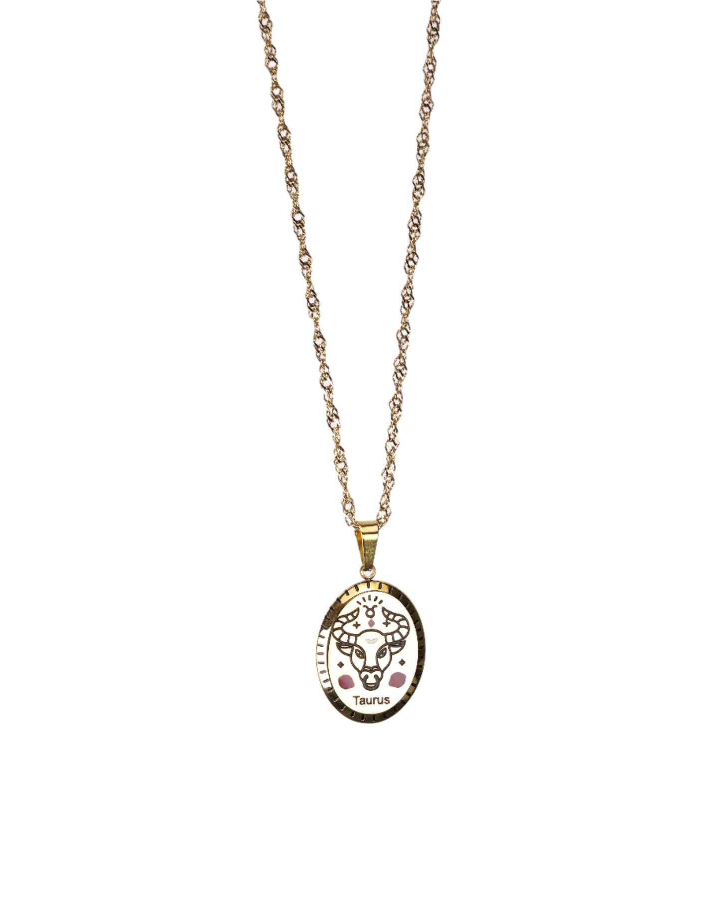 Vintage Zodiac Pendant Necklace LUNAR VINES