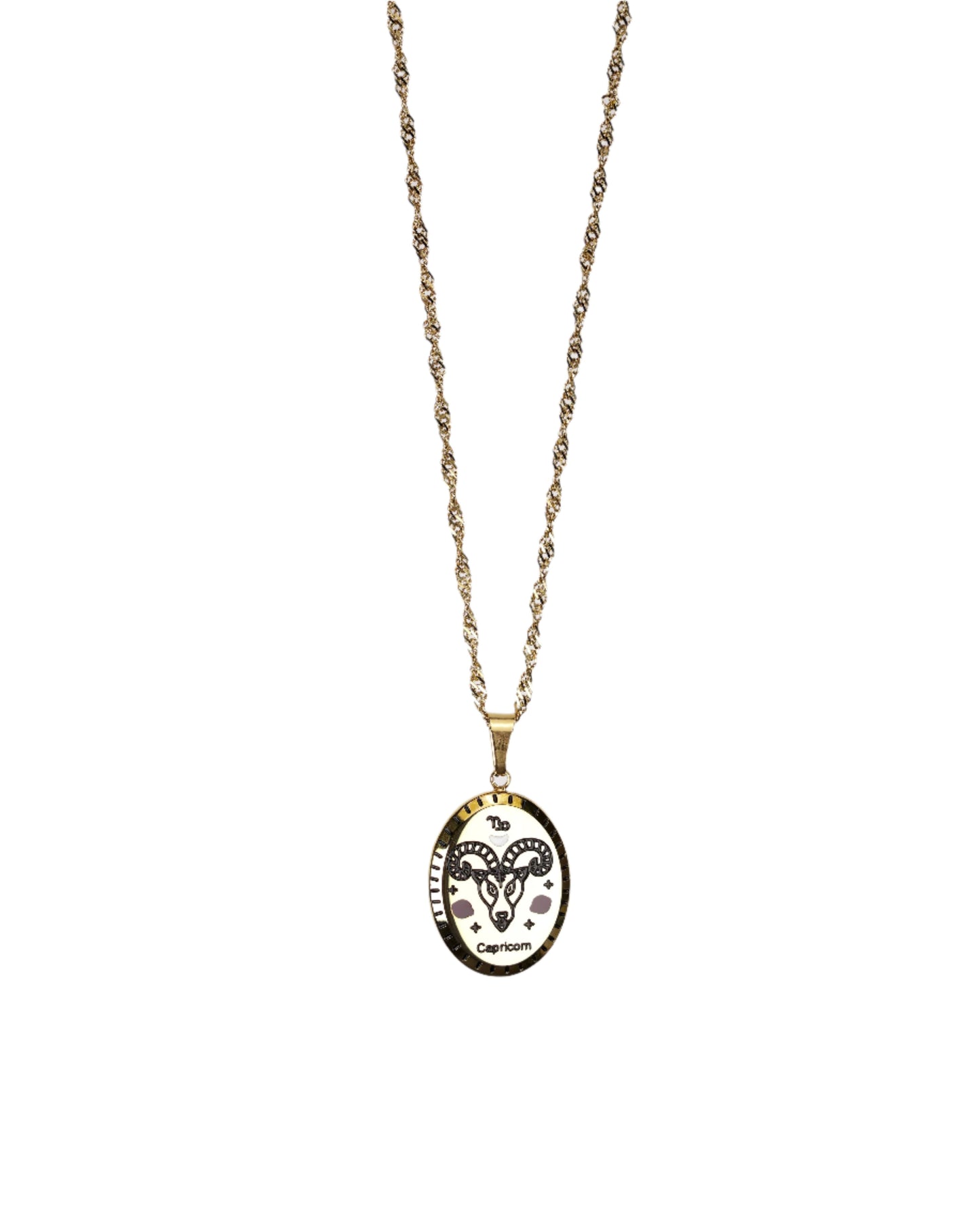 Vintage Zodiac Pendant Necklace LUNAR VINES