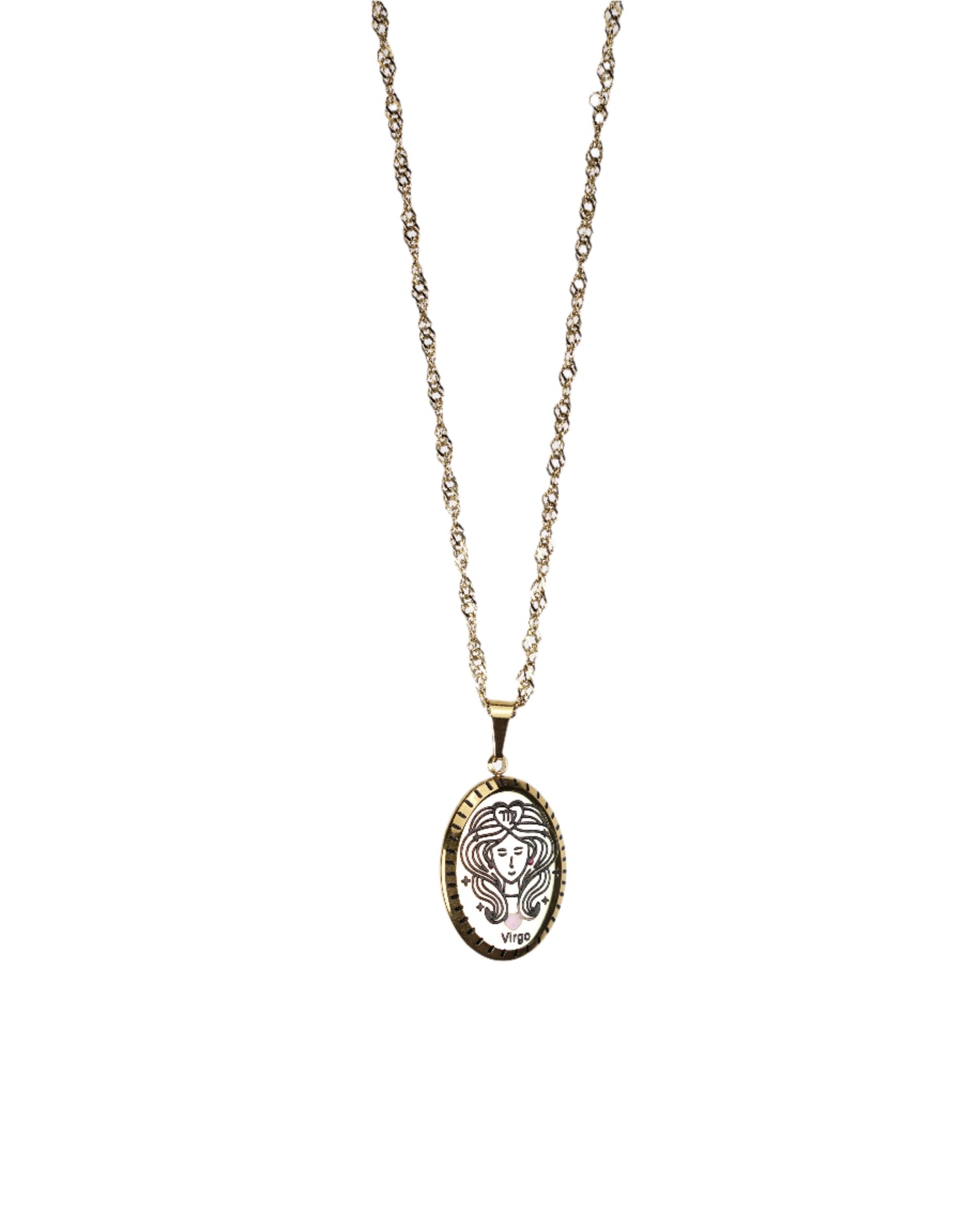 Vintage Zodiac Pendant Necklace LUNAR VINES