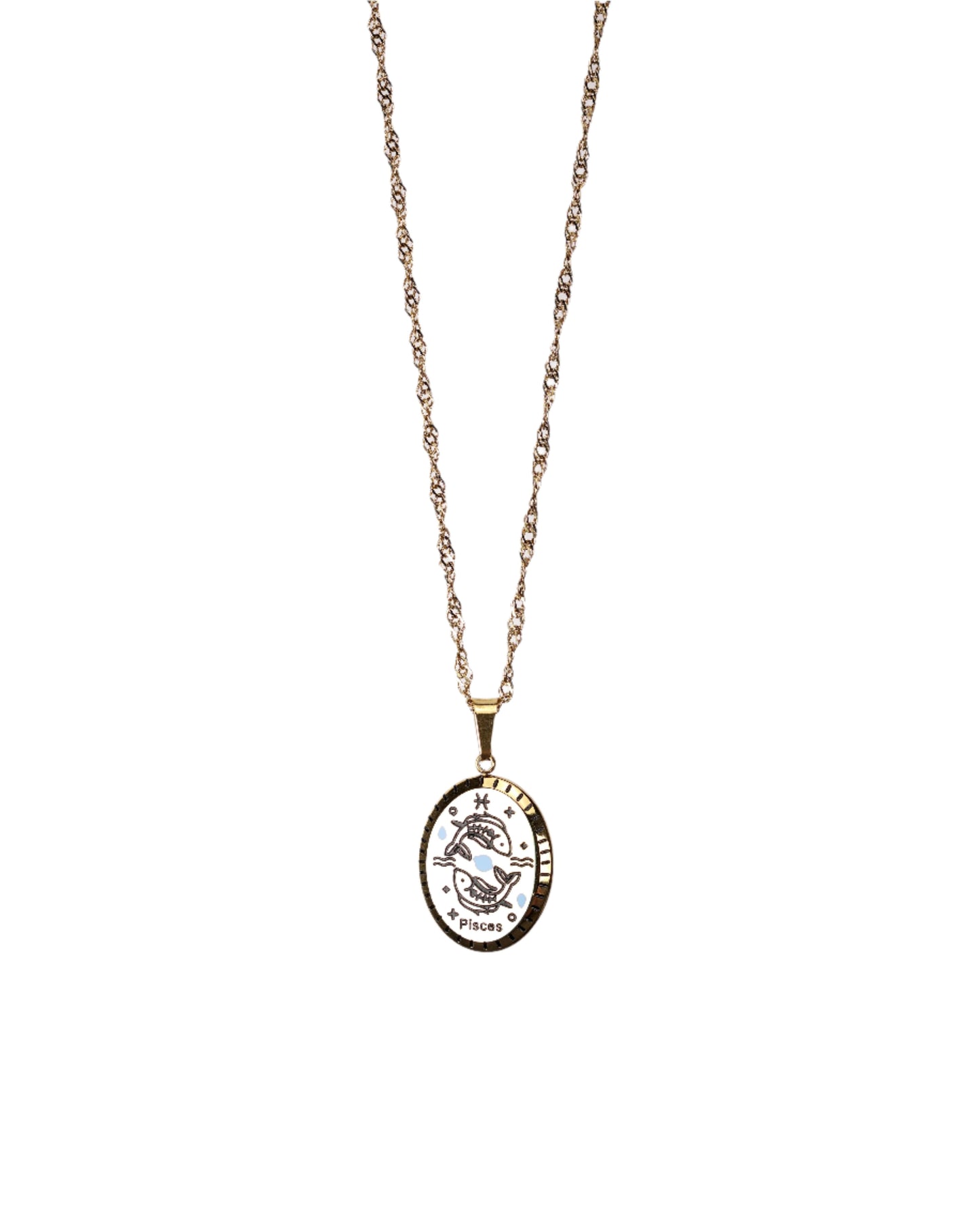 Vintage Zodiac Pendant Necklace LUNAR VINES