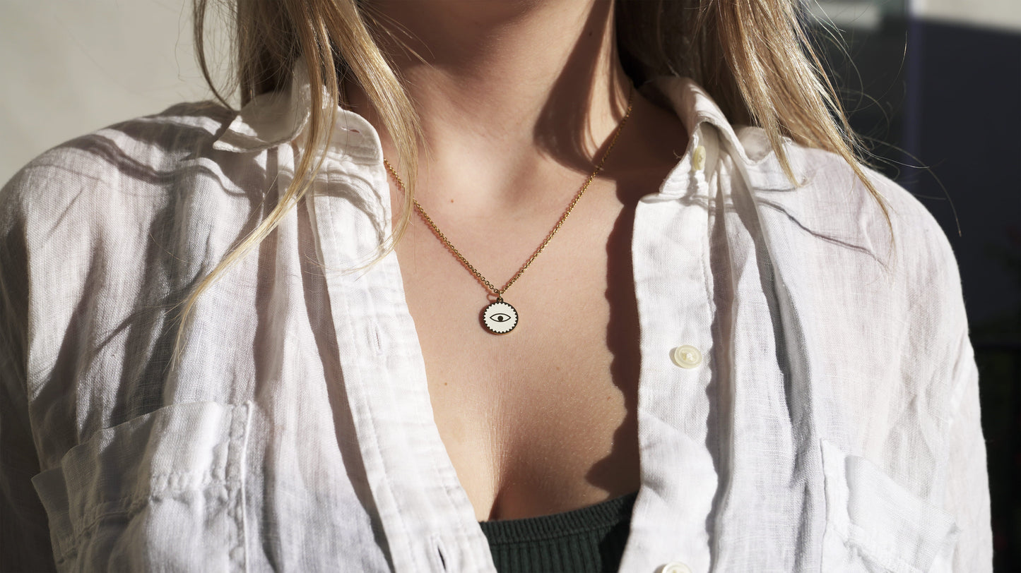 Eye Pendant Necklace LUNAR VINES