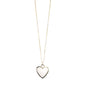 Small Heart Stone Pendant Necklace LUNAR VINES