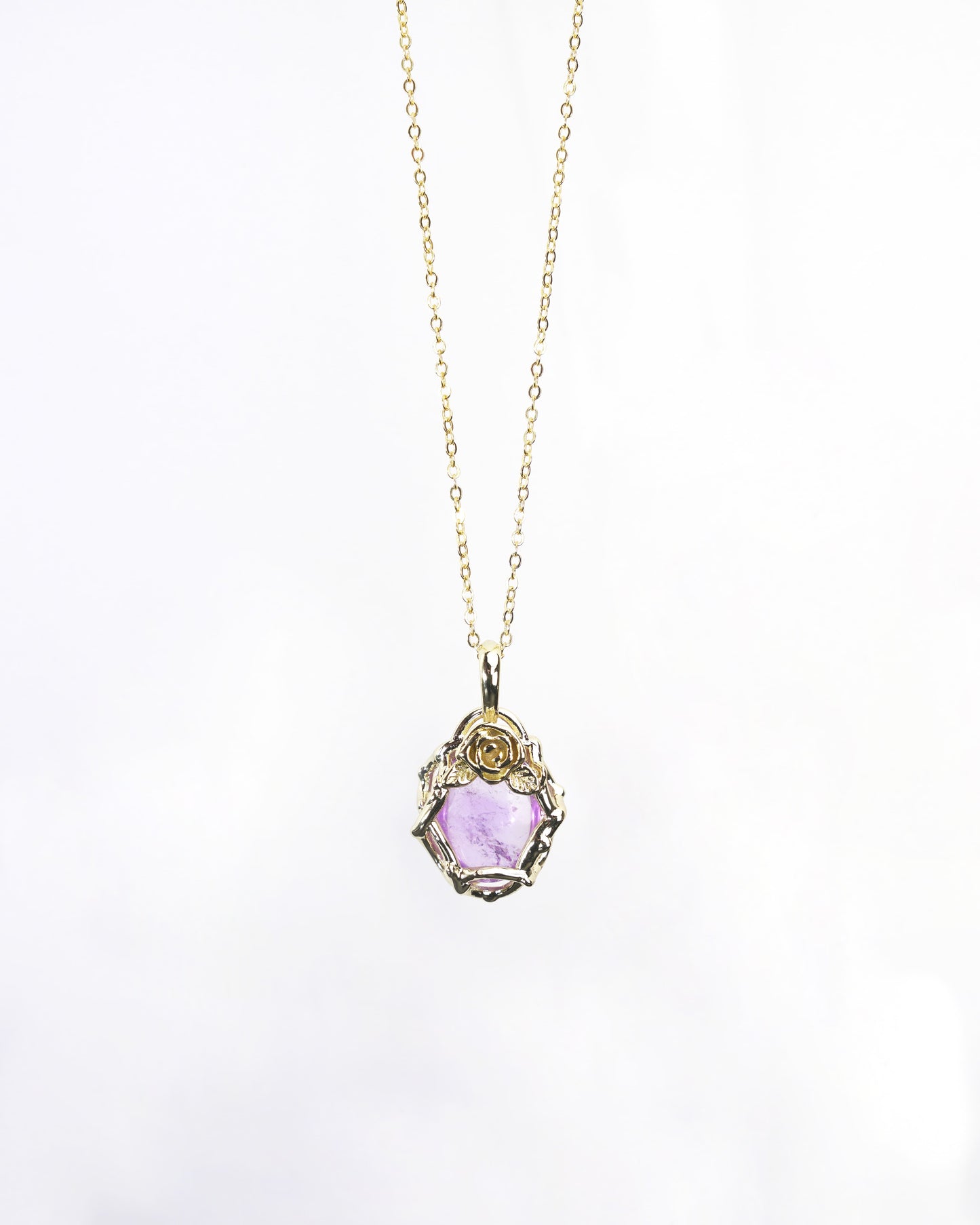 Elegant Flower Pendant Necklace LUNAR VINES