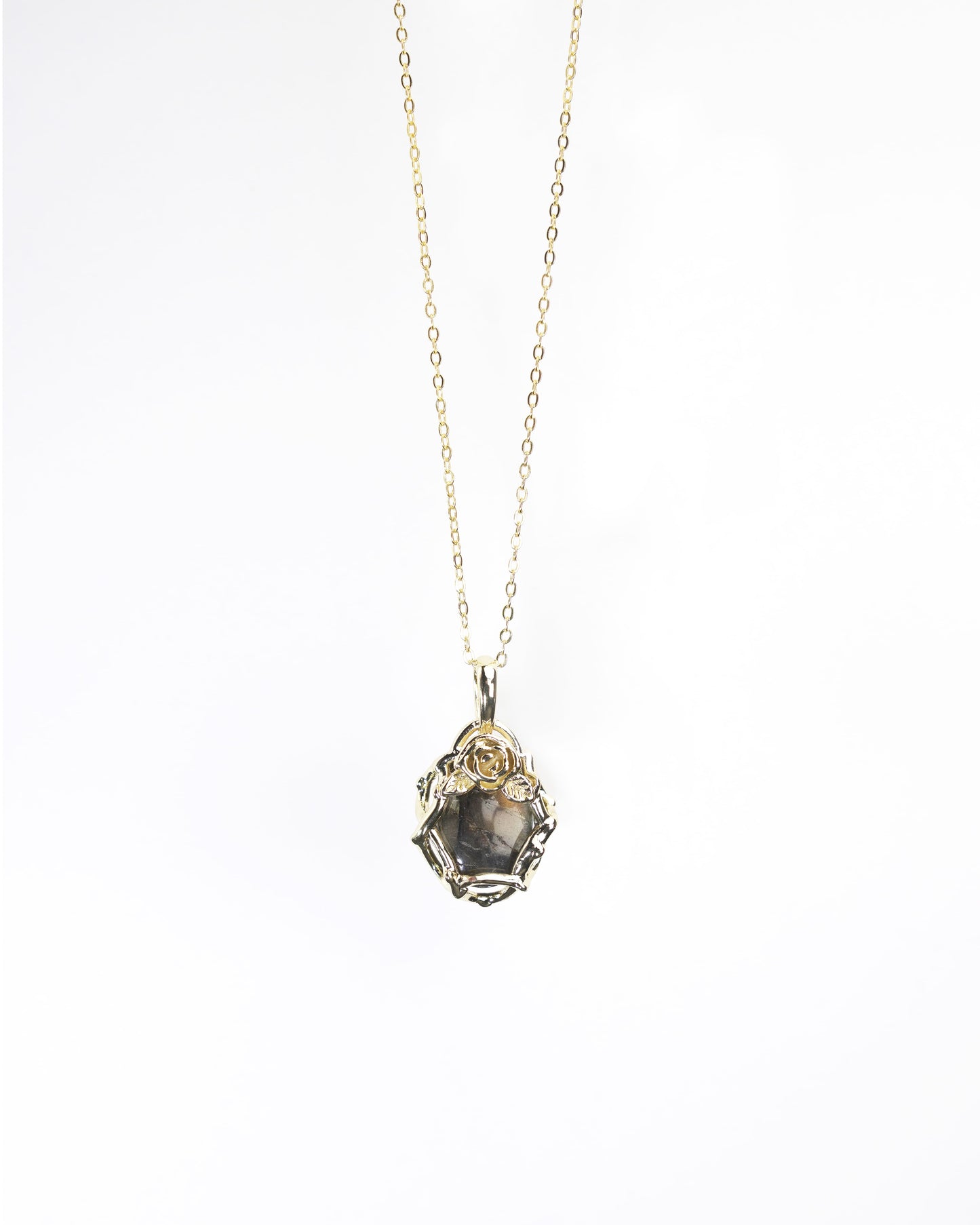 Elegant Flower Pendant Necklace LUNAR VINES