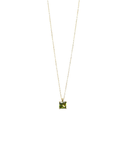 Colorful Cubic Zirconia Pendant Necklace LUNAR VINES