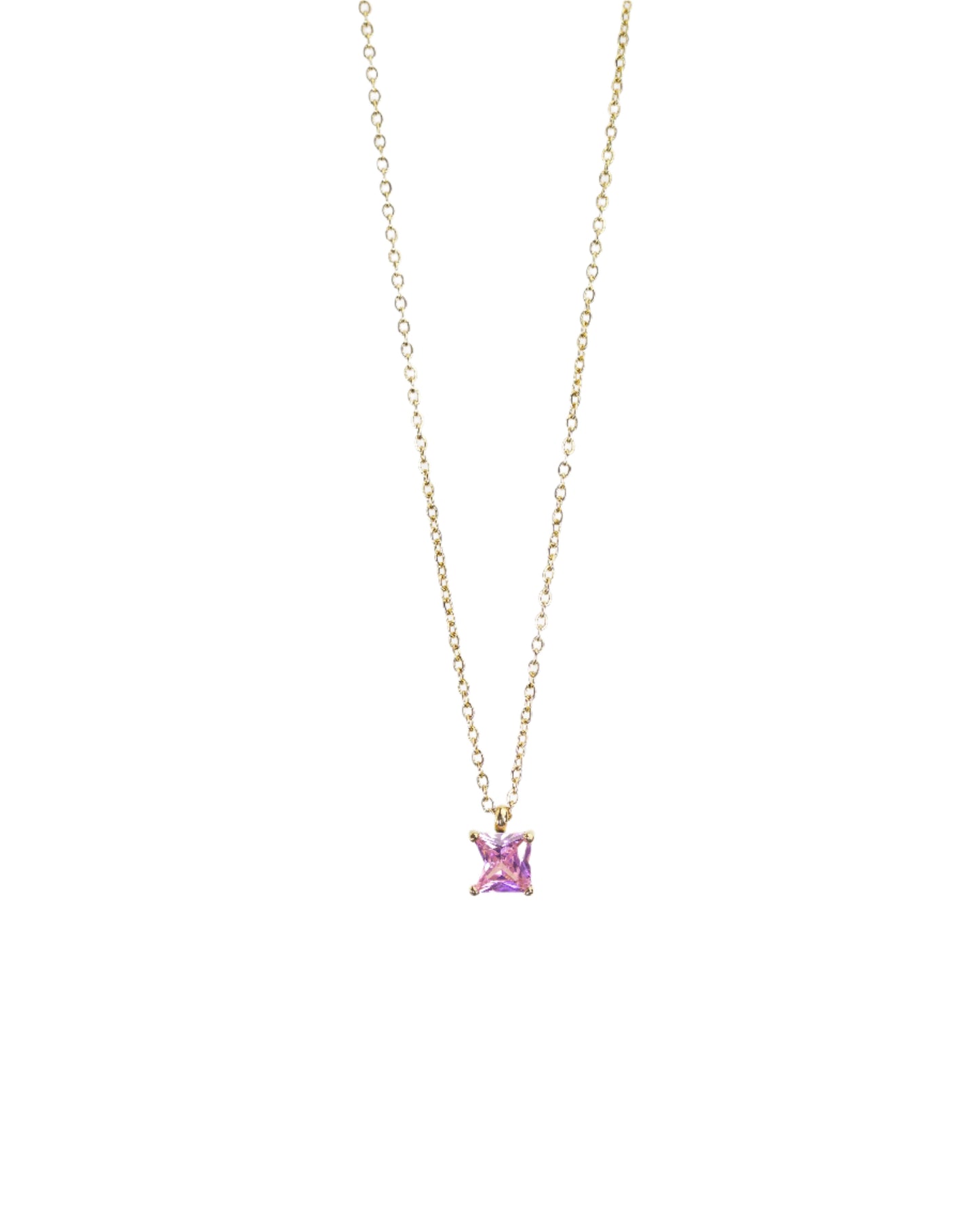 Colorful Cubic Zirconia Pendant Necklace LUNAR VINES