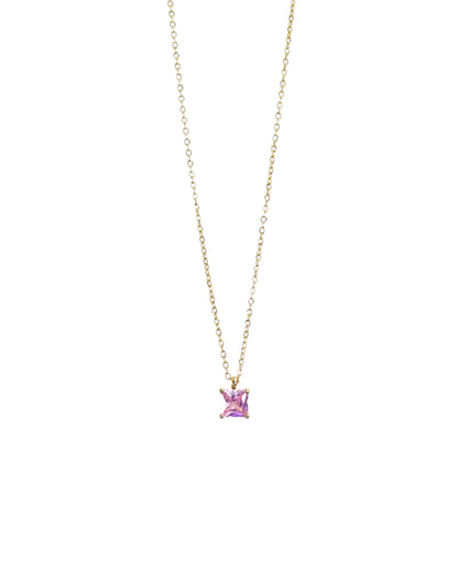 Colorful Cubic Zirconia Pendant Necklace LUNAR VINES