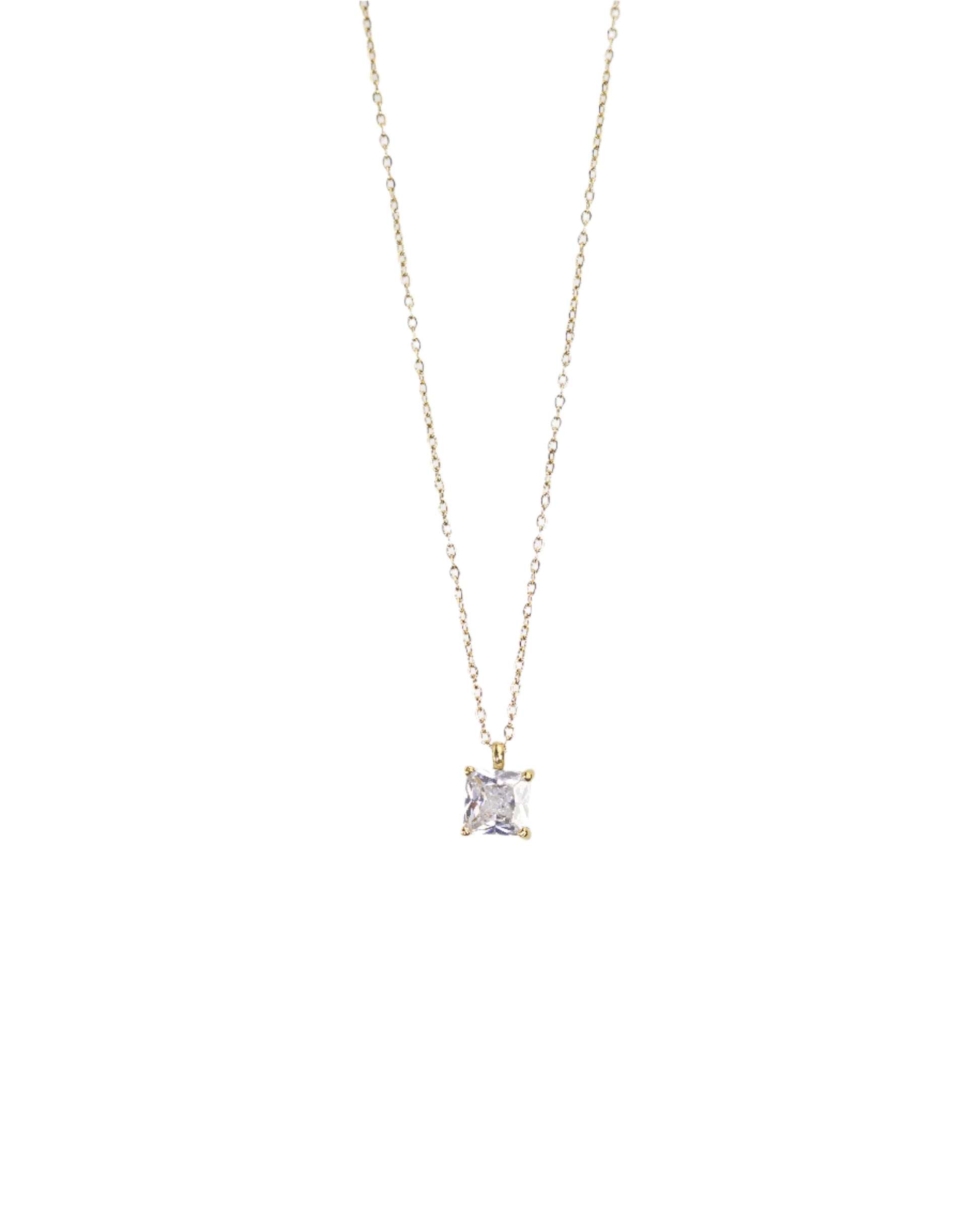 Colorful Cubic Zirconia Pendant Necklace LUNAR VINES