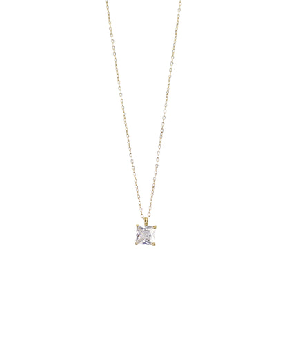 Colorful Cubic Zirconia Pendant Necklace LUNAR VINES