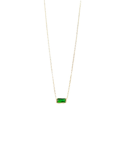 Birthstone Charm Necklace LUNAR VINES