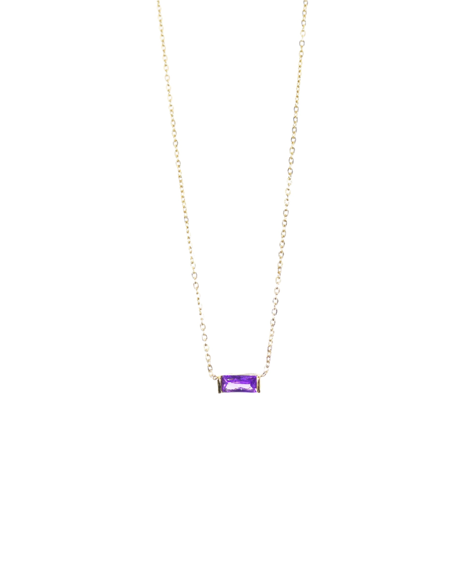 Birthstone Charm Necklace LUNAR VINES