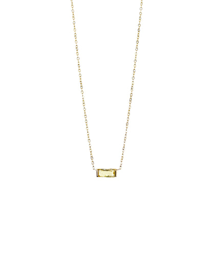 Birthstone Charm Necklace LUNAR VINES