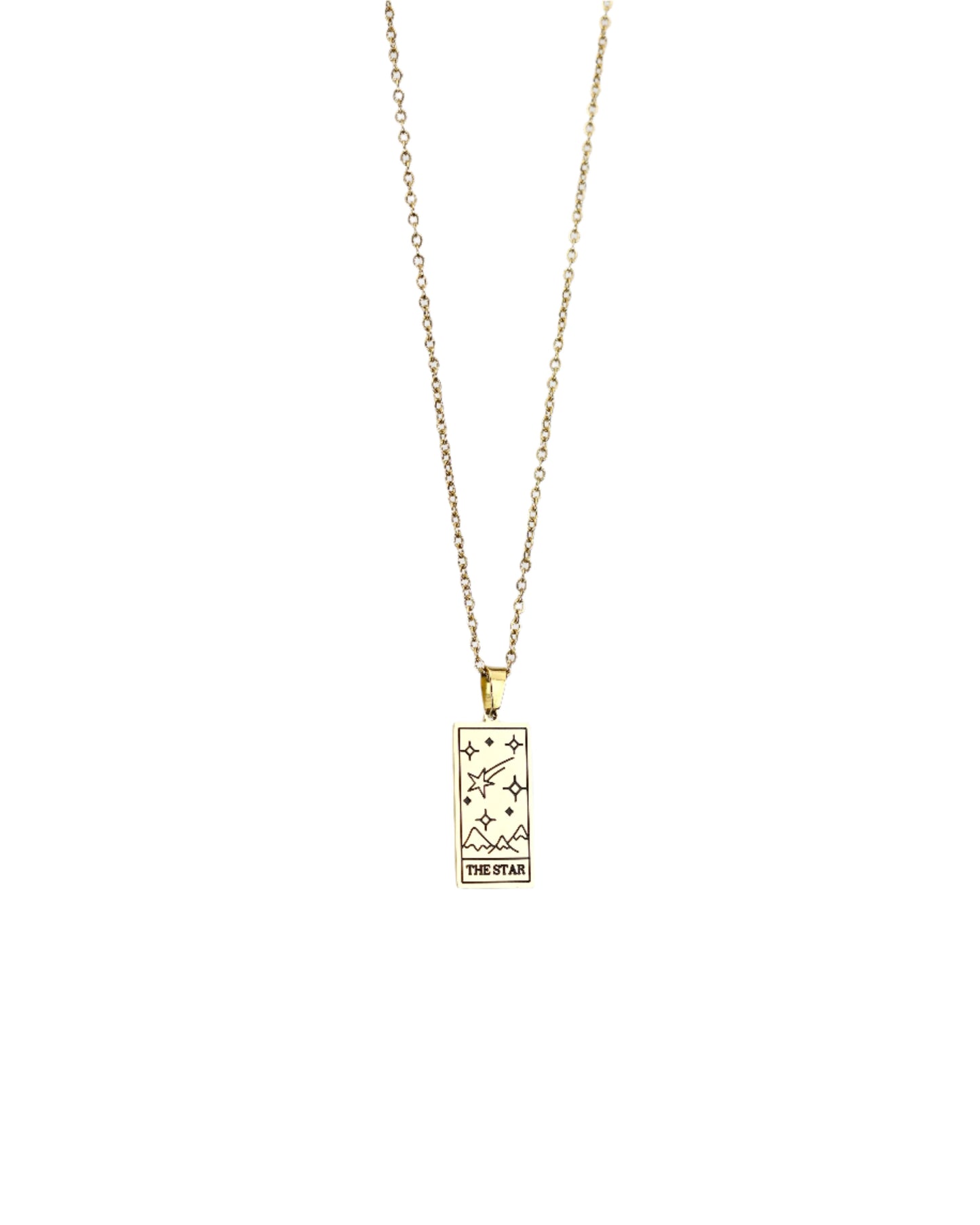 Tarot Card Pendant Necklace LUNAR VINES